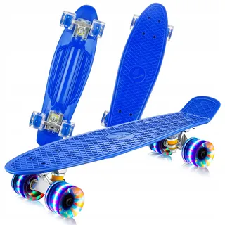 SKATEBOARD FÜR KINDER ABEC-7 100KG FISZKA GESCHENK LEUCHTENDE RÄDER PENNYBOARD