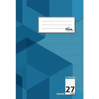 Mica College Doppelheft A4 - Lineatur 27 - liniert mit Doppelrand - 32 Blatt