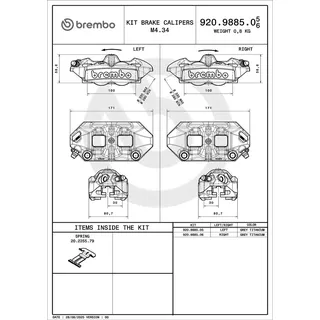 Brembo Bremssattel 920988505