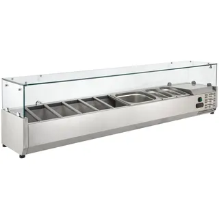 GastroHero Kühlaufsatz ECO 5 x GN 1/4 mit Glasaufsatz