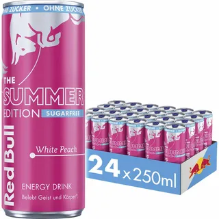 Red Bull Summer Edition 2025 White Peach Sugarfree Energy Drink 250ml