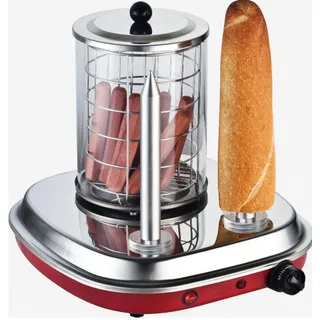 Guzzanti GZ 460, Hot Dog-Dämpfer, Edelstahl, Rot, Edelstahl, 420 W, 335 mm, 297 mm - Rot/Silber