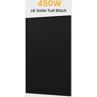 JA Solar 450Wp Full Black Paneel Bifaziale N-Doppelglas-Monomodul Solarmodul - 1 Stücke / Selbstabholung