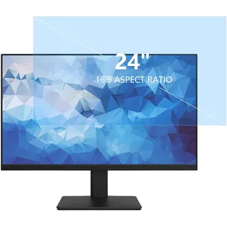 Koelaa Anti Blaulichtfilter 24 Zoll für 16:9 Seitenverhältnis Monitor, Blaulicht Blockierende Displayschutz, Anti Blendschutz Displayschutz, Augenschutz, Abnehmbarer Displayschutzfolie-24 (16:9)