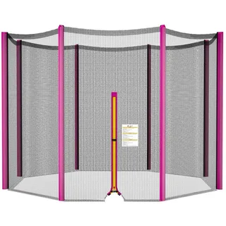 ULTRAPOWER SPORTS Ersatznetz Sicherheitsnetz Trampolinnetz für Trampolin 305cm 6Stangen Rosa
