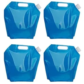 BESPORTBLE 4 Stück Wasserkanister Faltbar 30l Zusammenklappbarer Wasserbehälter Tragbarer Wasserbeutel Wasserkanister Faltbar Mit Hahn Wassertank Notwasserkrug Reisen Wagen Wasserkocher