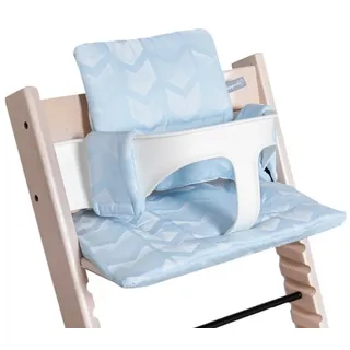 Hoppediz Hochstuhl Set für Stokke Tripp Trapp 2-teilig, Amsterdam aqua