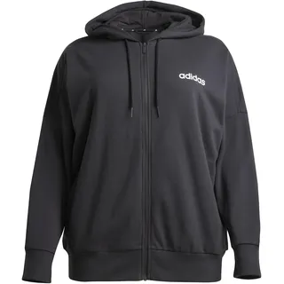 adidas Essentials Linear French Terry Reißverschlusspullover Black / White L
