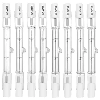 GERUI 8 pcs R7S Halogen Leuchtmittel 118mm 300w Dimmbar Halogen Leuchtmittel R7s Warmweiß J78 Halogen Fluterlicht für Arbeitsleuchten, Landschaftsleuchten,Stehleuchten (300w)