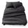 Blumtal Blumtal Bettlaken Set 3-teilig OEKO-TEX zertifiziertes 3er Set Spannbettlaken 160x200x30cm Bettlaken 240x275cm 2x Kissenbezug 50x80cm Bettlaken Kissenbezug Microfaser Anthracit