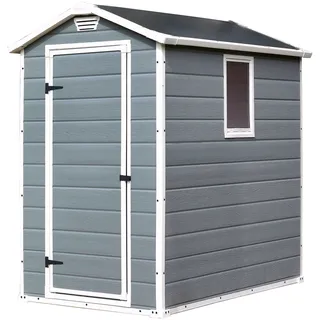 KETER Manor 46 S Kunststoffhaus 1,30 x 1,92 m grau/weiß