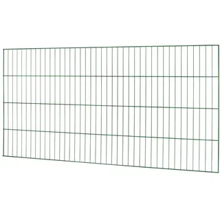 Floraworld Einstabmattenzaun 200 x 100 cm Moosgrün/Metall