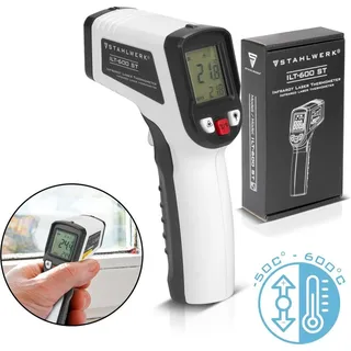 STAHLWERK Infrarot-Laser-Thermometer ILT-600 ST -50°C bis 600°C Pyrometer, Strahlungsthermometer für kontaktlose Messungen