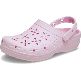 Crocs Classic Floral Cut Out Clog Pink Milk 37