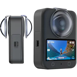 CYNOVA OSMO 360 Linsenschutz für DJI Osmo 360 Zubehör(2pcs,Objektivschutz für DJI Osmo 360,Kunststoffgehäuse Kratzfest Abriebfest & Resistent Gegen Schrammen,Einfache Installation,OSMO 360 zubehör