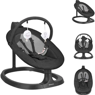 KIKKABOO Kikka boo Babywippe Zazu elektrisch Kinderstuhl Musik Schaukelfunktion Timer schwarz