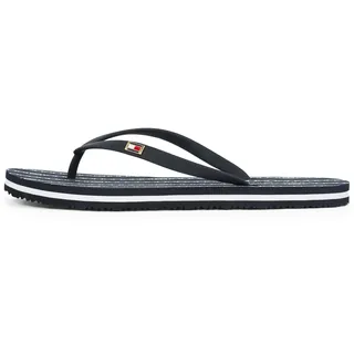 Tommy Hilfiger Damen Flip Flops Strap Beach Sandals mit Logo, Blau (Space Blue), 37