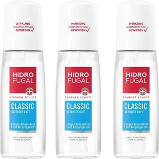 Hidrofugal Deo-Zerstäuber CLASSIC 3 x 75 ml