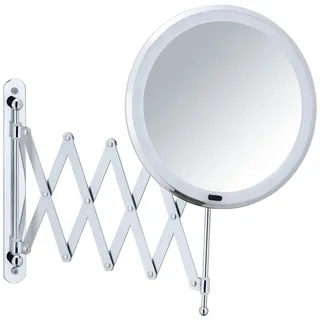 Wenko Wand-Kosmetikspiegel beleuchtet Barona silber