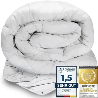 Feluna Kamelhaardecke 4-Jahreszeiten Duo 135x200cm) - Weiß