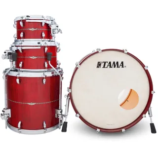 Tama TM42RZSS-RRCM Star Maple 22" 10" 12" 16" Shell Set Raspberry Curly Maple