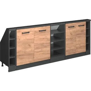 Vicco Regal Rion 215 x 81,6 x 46 cm Braun