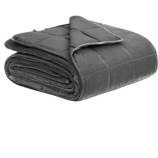 Woltu Gewichtsdecke 11kg 150x200cm Therapiedecke für Erwachsene, Entspannungsdecke Therapie aus Mikrofaser, Cashmere Feeling Beschwerte Decke Anti Stress, Weighted Blanket für besseren Schlaf