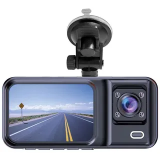 Denver CCT-2500 Dashcam Blickwinkel horizontal max.=120° 5V Dual-Kamera, G-Sensor, Automatischer Start, Mikrofon