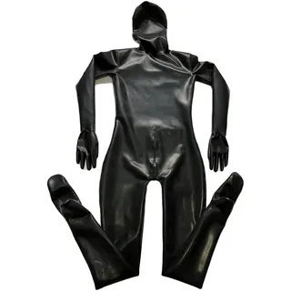 Hautenger Overall aus Latex. Catsuit aus Latex, Stärke 1,0 mm