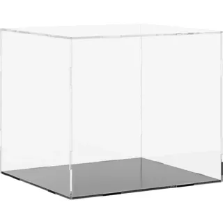 vidaXL Vitrine Transparent 40 x 36 x 35 cm Schwarz
