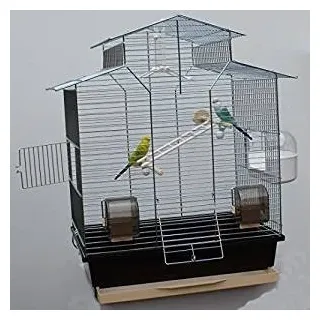Vogelkäfig,Wellensittichkäfig,Exotenkäfig,60 cm Vogelkäfig Vogelbauer Wellensittich Kanarien Voliere Vogelhaus Käfig IZA 2 II braun