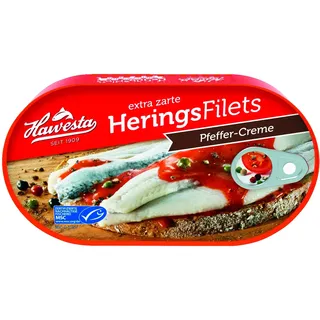 Hawesta MSC Heringsfilets in Pfeffer-Creme 10 x 200 g (2 kg)