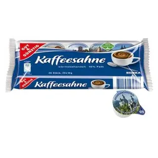 Gut und günstig Kaffeesahne 10% Fett, 20ST 200G