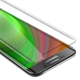 Cadorabo Panzer Folie für Samsung Galaxy S7 EDGE Schutzfolie in Transparent Gehärtetes Tempered Display-Schutzglas