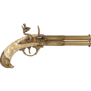 Deko Waffen - Doppellauf Steinschußpistole