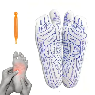 Fußmassagesocken – Punkttherapie-Stick-Set, Entspannungsgerät Für Frauen, Druckentlastungshilfe | Beruhigendes Sohlenzubehör Zur Durchblutungsverbesserung, Komfort Zu Hause, Spa, Wellness, Selbstpfleg