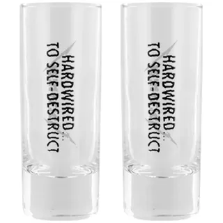 Metallica Hardwired Unisex Schnapsglas-Set klar Glas Alkohol & Party, Band-Merch, Bands