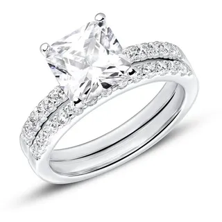 JEWLIX Verlobungsring Verlobungsring von JEWLIX aus Sterlingsilber mit Zirkoniasteinen silberfarben 58