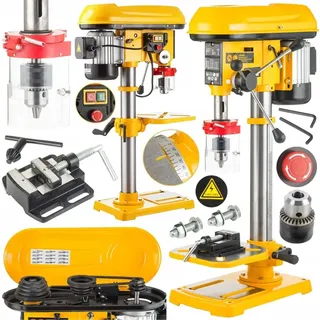 KRAFT&DELE | Tischbohrmaschine, Leistung 1850W, Bohrfutter 1.5-13mm, 600-2650 Umdrehungen, 5-stufiger, Standbohrmaschine, Säulenbohrmaschine