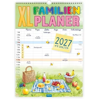 Trötsch Verlag Großbildkalender XL Familienplaner 2027 Weiß