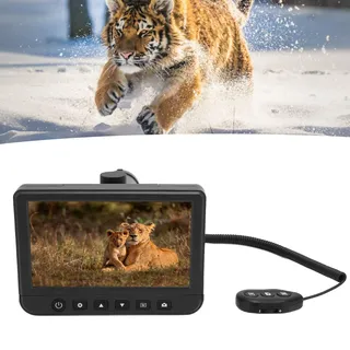Digitale Teleskopkamera mit 50 facher Vergrößerung, 1080P Video 5 Zoll LCD mit Integrierter Kamera für die Jagd Im Freien (EU-Stecker)