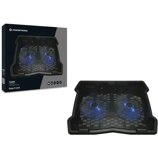 Conceptronic THANA06B 2-Lüfter-Laptop-Kühlauflage