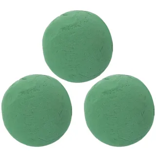 Homoyoyo 3 Stück Steckmasse Kugeln 9 cm Nass– Steckschaum Kugel aus Phenolharz für frische, trockene & künstliche Blumen | Vorgeformter Steckschwamm für Floristik, Vase, Tischdeko, Kranz & DIY Basteln