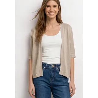 STREET ONE Strickjacke im Strick-Look mit Glitzer Beige 36