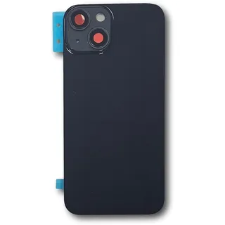 Smartex® Rückseite Glas Akkudeckel Ersatz kompatibel mit iPhone 14 | Rückglas KEIN Logo (Schwarz)