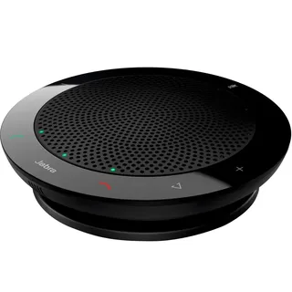 Jabra Speak 410 Speaker Phone - Unified Communications Optimised Portable Conference Speaker with USB - Plug-and-Play Connectivity with Computers, Schwarz