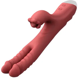 Vibrator Sex Spielzeug für die Frau, Doppelkopf Dildo Vibrator, 9 Vibrationsfrequenz Klitoris Stimulator für sie Sex Spielzeug für Paare Sex Toyset Damen