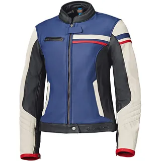 Held Midway Damen Lederjacke Blau/Rot/Weiß 44