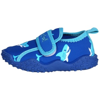 Playshoes Unisex Kinder Aquaschuhe Aqua-Schuhe Haie, Blau Weiß