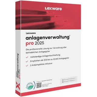 Lexware anlagenverwaltung pro 2025